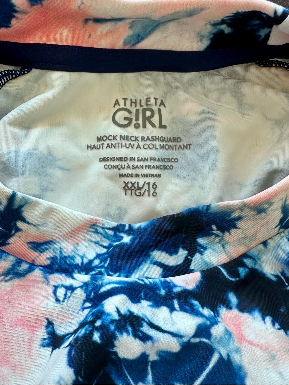 Athleta Girl Reversible 3-Piece Swim Set Rash Guard XXL 16/18 - Picture 5 of 6